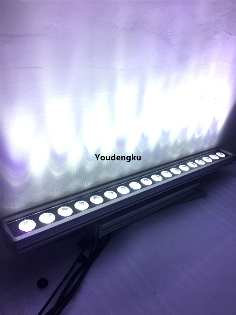 4 pieces Double head Point Control wall washer led 18pcs 15w dmx512 led outdoor wash bar light led wallwasher rgbwa