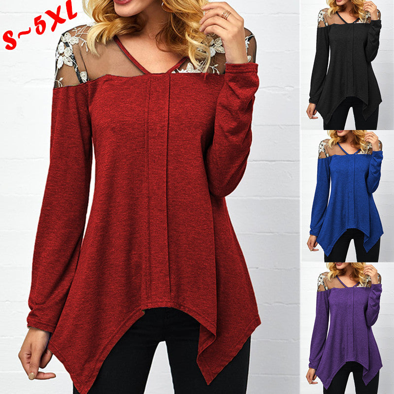 women blouse ladies shirt designer tops designer luxury fashion lace luxury blouses womens tshirts camisetas de diseÃ±ador para mujer S-5XL