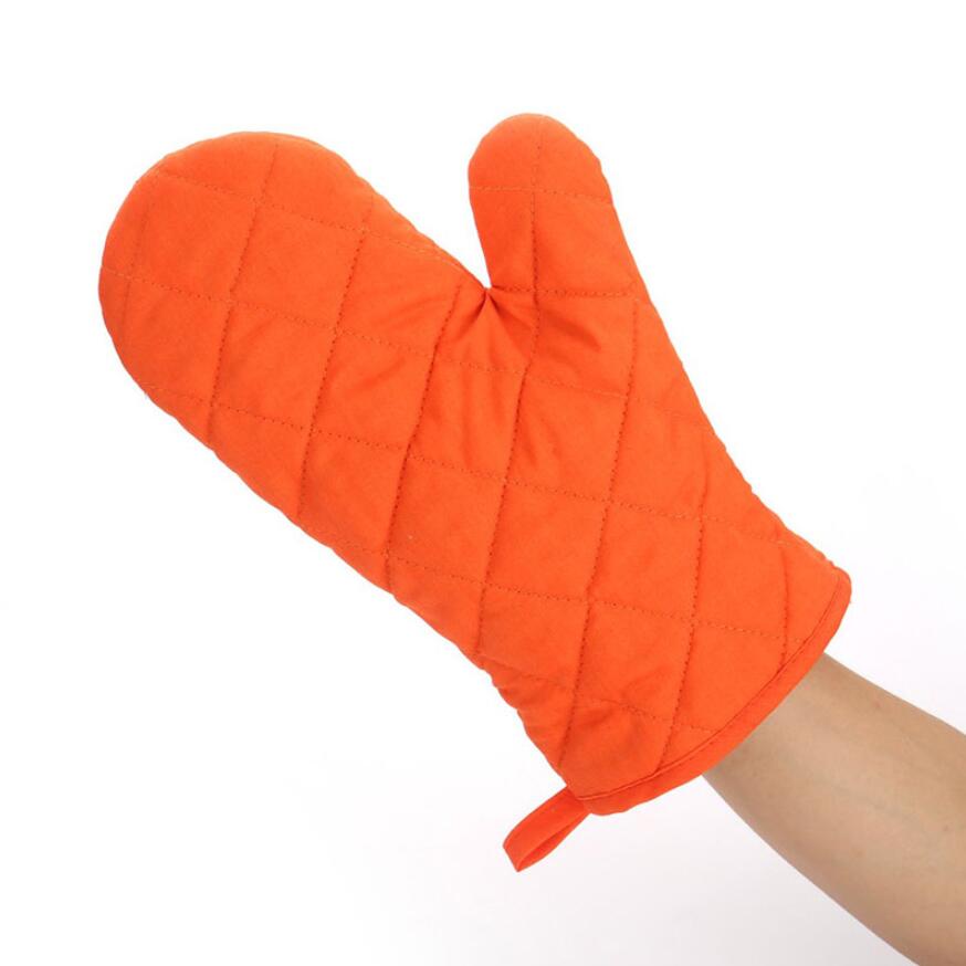 Cotton Oven Glove Heatproof Microwave Oven Mitten Kitchen Cooking Thickened Gloves Microondas Insulated Non-slip Gloves 8 Colors