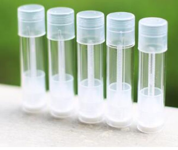 Wholesale 1000pcs-lot Empty Clear LIP BALM Tubes Containers Transparent Lipstick fashion cool lip tubes Free Shipping