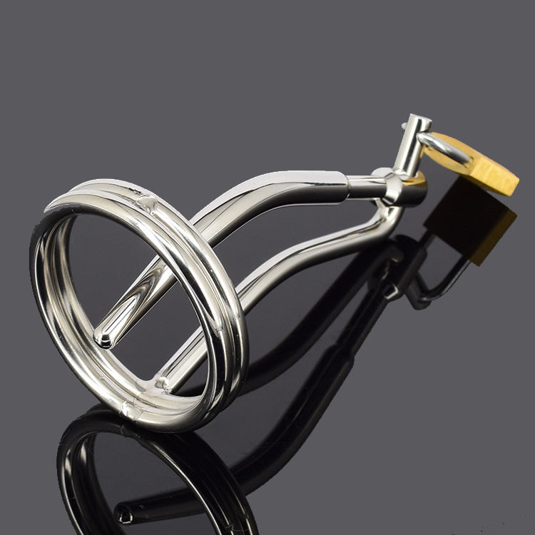 Male Penis Urethral Plugs Cage with Padlock Men Chasity Device Stainless Steel Urethral Sound Urethra Dilator Bondage Lock Up Stretcher