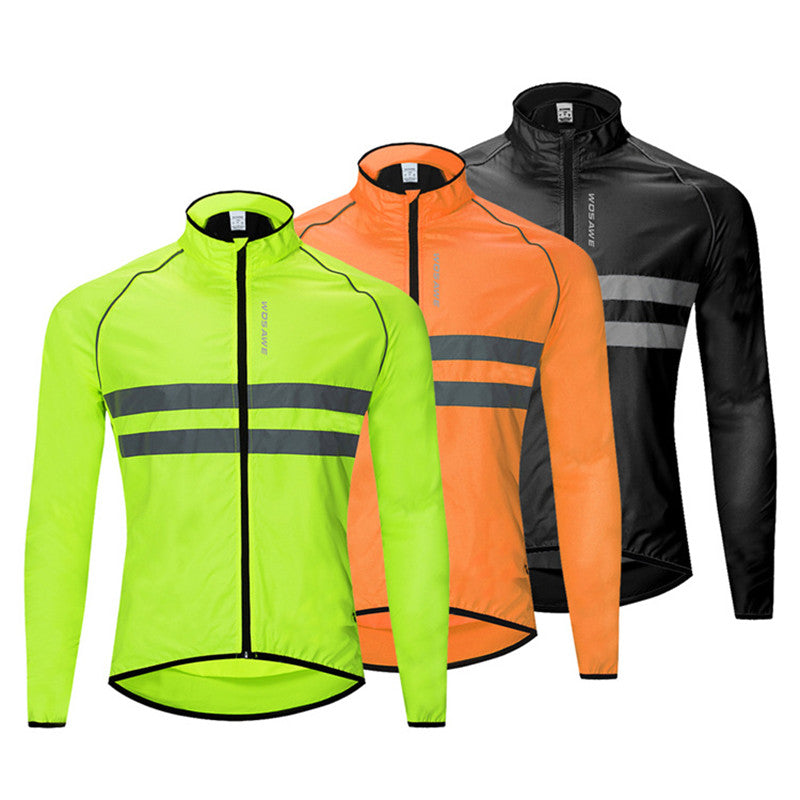 Outdoor Camping Reflective Jacket High Visibility Jacket Waterproof Running Vest Night Riding Safety Vest Mountain Bike Riding Clothing
