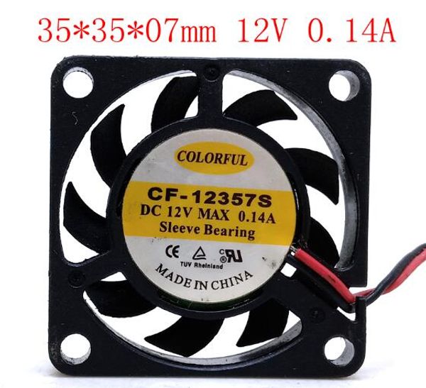 3.5cm 3507 12V cf-12357s two wire USB ultra thin micro mute notebook cooling fan