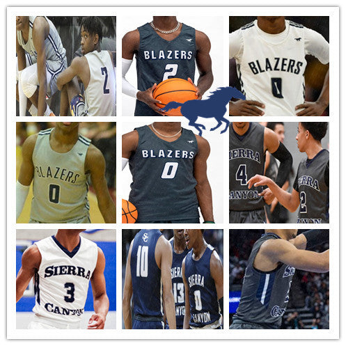 Custom Sierra Canyon High School Jerseys Basketball Bronny James Zaire Wade Terren Frank Dylan White Jake Miller Metoyer Boston Jr Men Youth