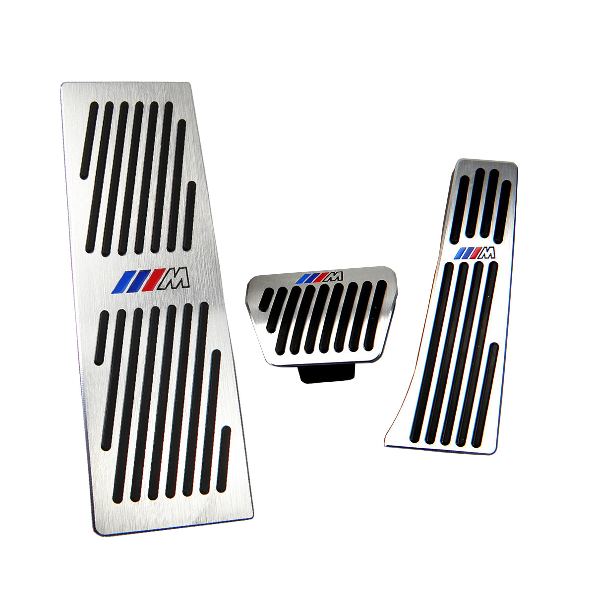 Kipalm No Drill Gas Brake Footrest Pedal Plate Pad for BMW New X3 (2017-2020) G01 Aluminum Alloy gas accelerator brake pedal M Logo