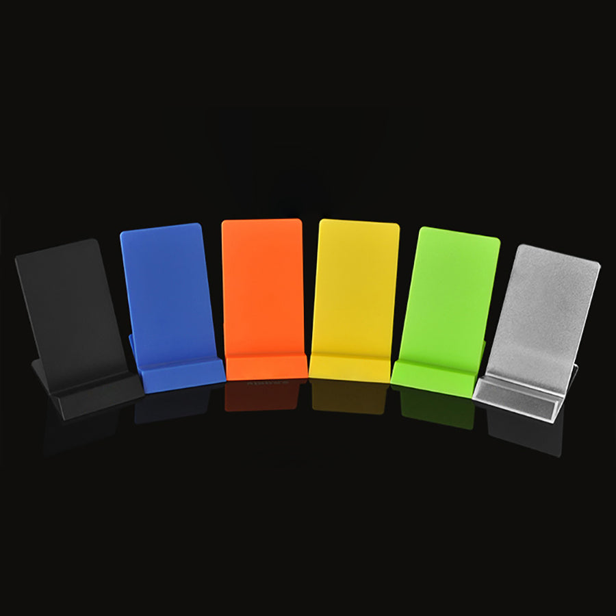 Matte Finish Battery Cell Phone Display Stands Holders 6-color Show Racks Easel Universal Kickstand for iPhone and Samsung Galaxy up to 6.0 Inches