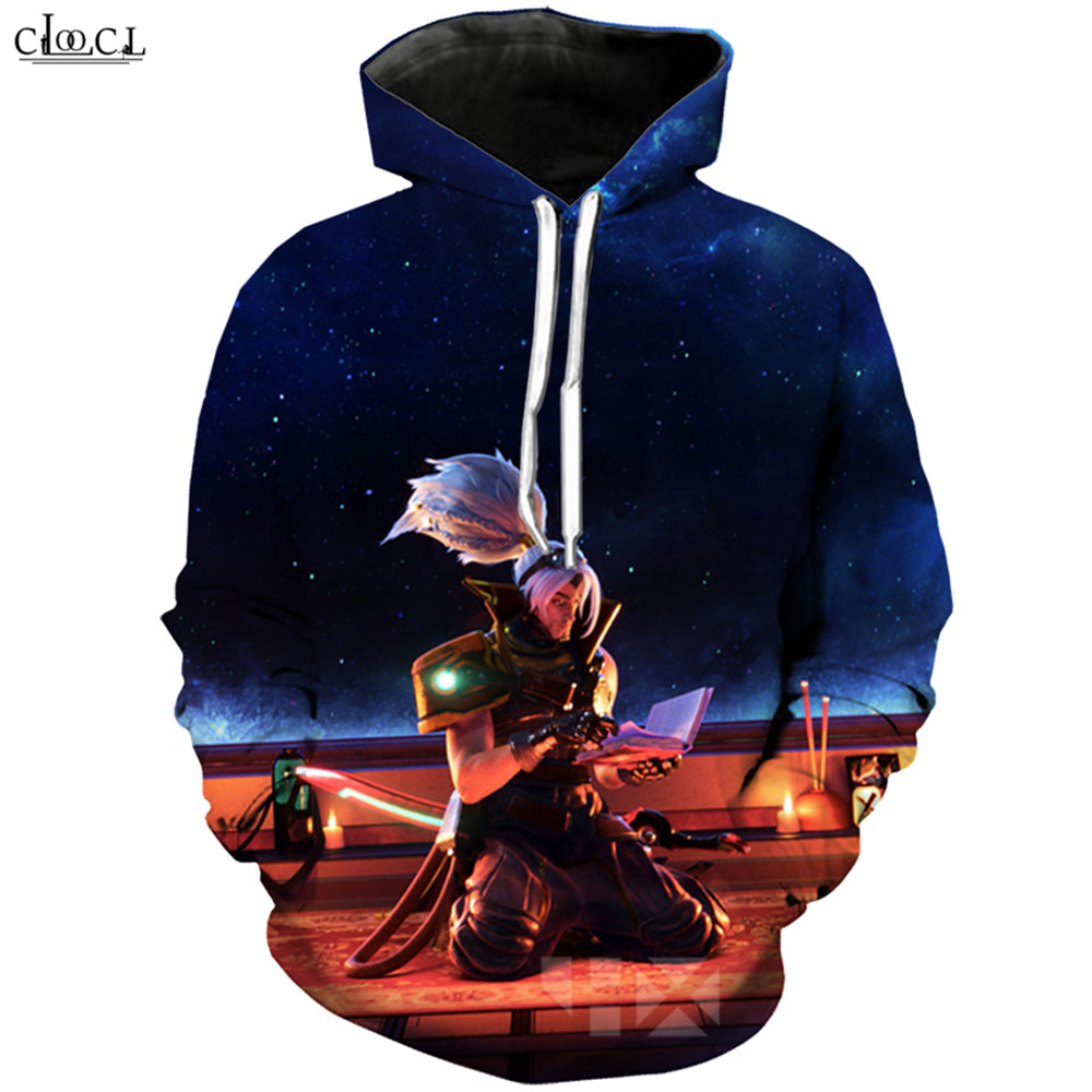 Fashion Game League of Legends Hoodie Men Women 3D Printed Hero Skin Kaisa Odyssey Yasuo Hooded Coat Casual Pullovers
