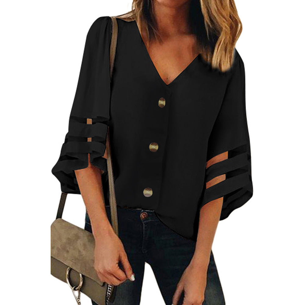 Blouse Women&#039;s Shirt black Long Sleeve Blouses Woman 2020 Womens Tops and Blouse Elegant Top Female Spring New SY253235