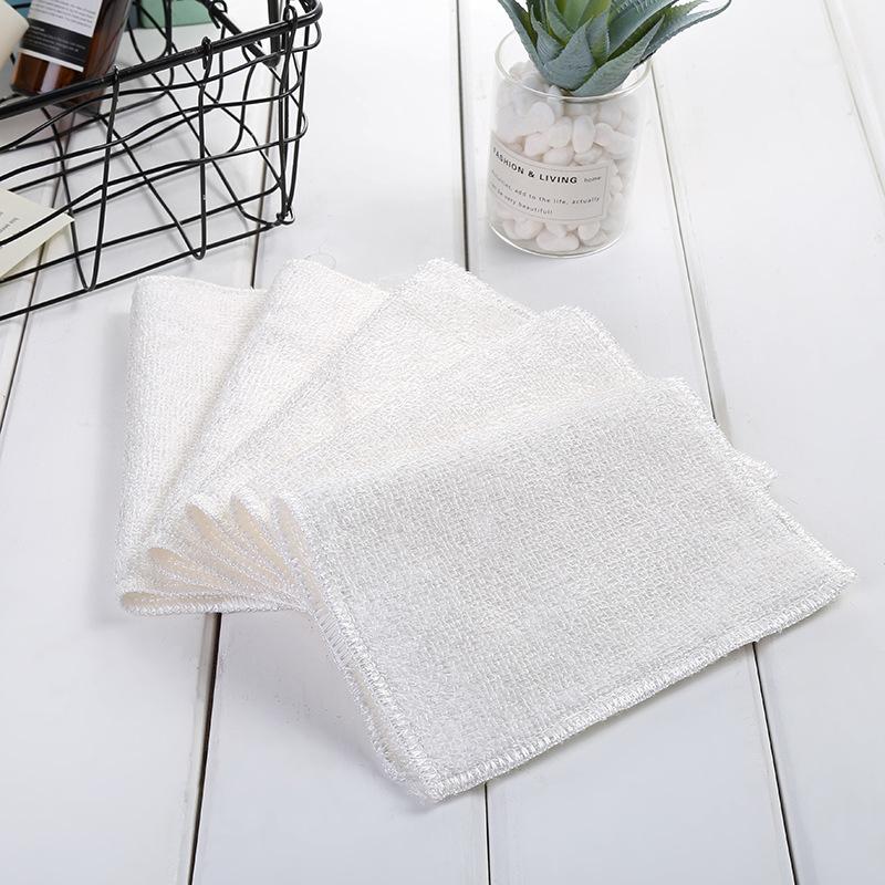 18*22cm Household absorbent double-sided towel kitchen cleaning cloth dish towel wood fiber material