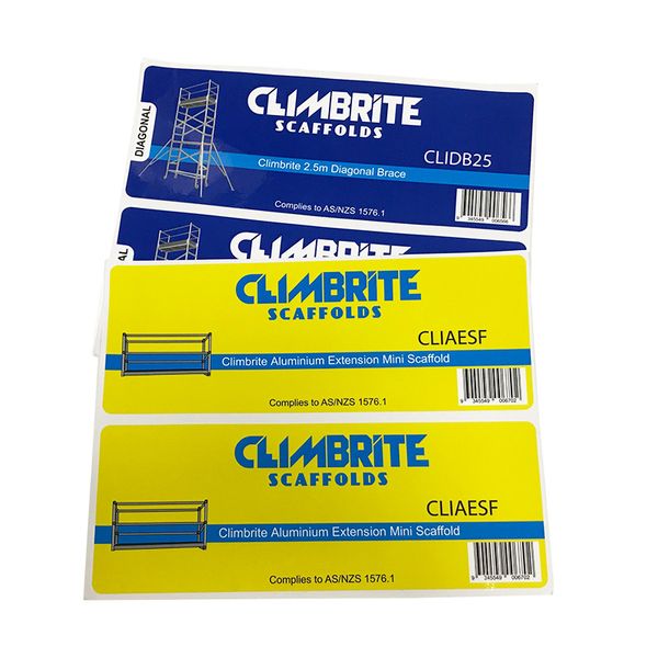 Customized strong adhesive printing bottle labels stickers glossy package label sticker for shampoo chemical medical