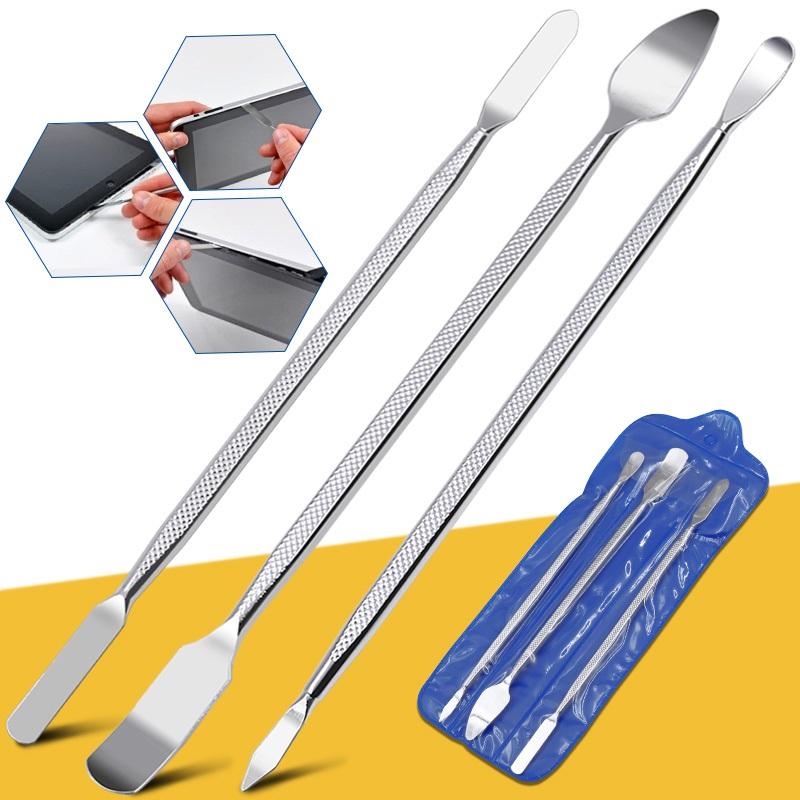3pcs-set Universal Mobile Phone Repair Opening Tool Metal Disassemble Crowbar Metal Steel Pry Phone Hand Tool Set