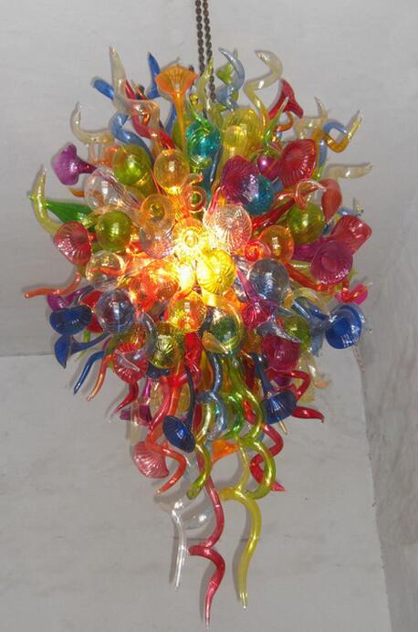 Italian Lamps Murano Chandelier Lights Colorful Flower Art Decor Hand Blown Glass Modern Chandeliers Lighting with LED Bulbs