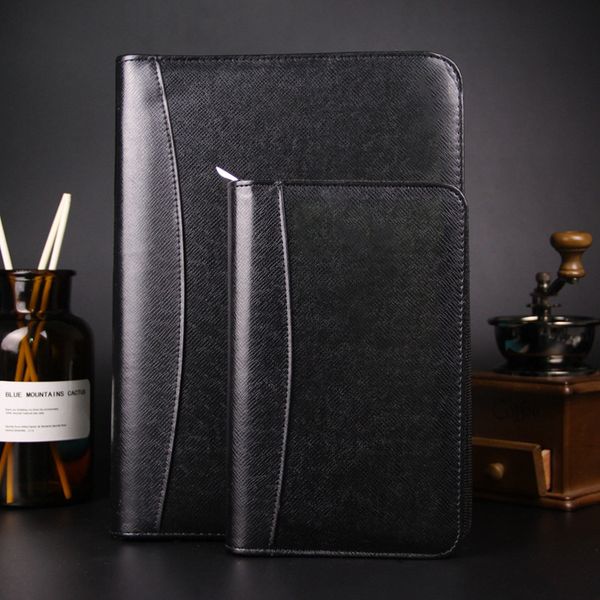 Professional custom A5 Zipper Handbags Office Stationery Manager Folder Inserts Folders notebook free shipping CS026