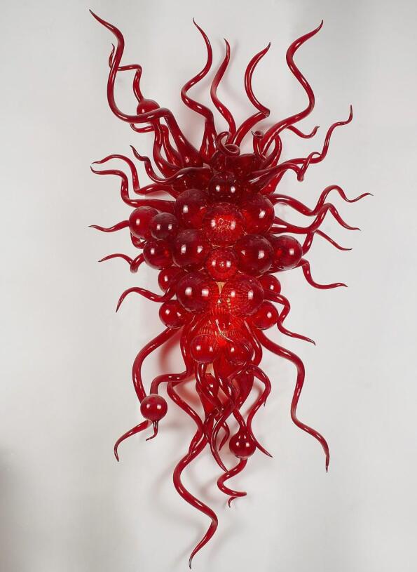 100% Hand Blown Custom Colors Crystal Lamps with Bulbs Art Lamp Bedroom LED Wall Sconce Night Light