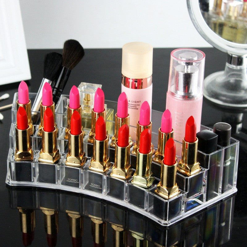 2Pcs Makeup Organizer Lipstick Rack Nail Polish Organizer Jewelry Storage Box Nail Polish Rack For Free Shipping