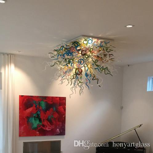 Low Price Europe Style Chandelier Multi Colored 110v-240v LED Bulbs High Ceiling Fashionable Crystal Chandeliers