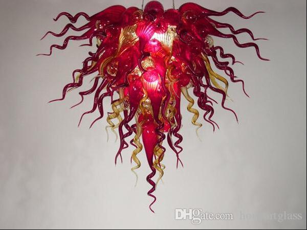Free Shipping AC Led Bulbs 120v-240v Exquisite Pretty Glass Lamp Artistic Cheap Murano Glass Chandeliers