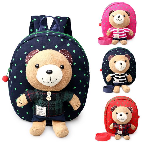 Wholesale 1-3 years old Baby Keeper Toddler Walking Safety Harnesses Bear Backpacks Strap panda Bag