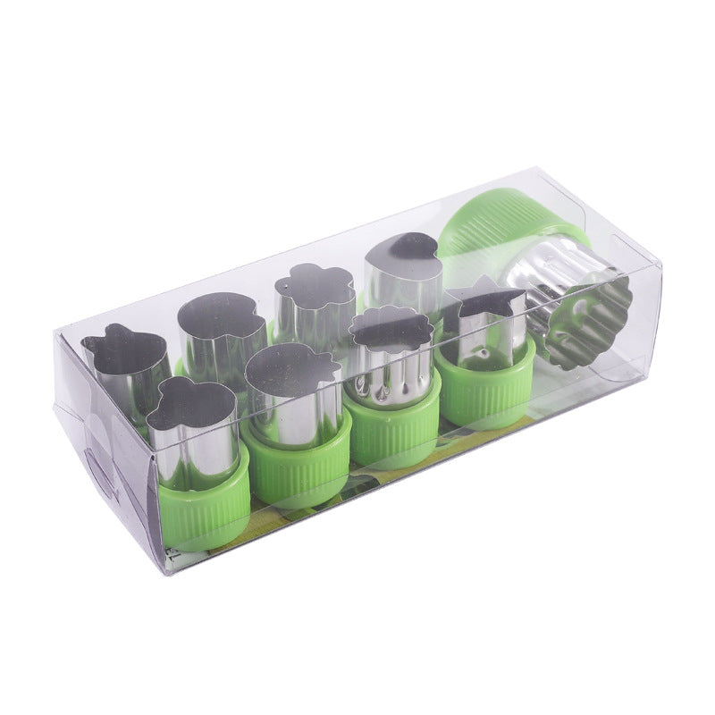Vegetable Cutter Set 9 Different Shapes Set Tools Mini Sizes Cookie Cutters Tool Fruit Pastry Stamps Mold,Baking Accessories 122634