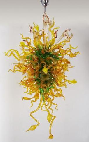 Modern Indoor Lamps Foliage Chandeliers Lighting LED Bulbs Hand Blown Murano Glass Chandelier Plant Design Turkish Lightings