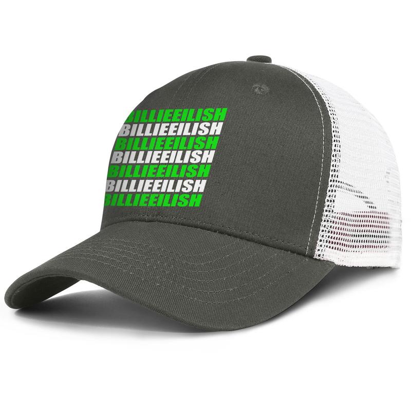 Billie eilish mens and women adjustable trucker meshcap custom fitted personalized stylish baseballhats cool bad guy Billie Eilish Logo