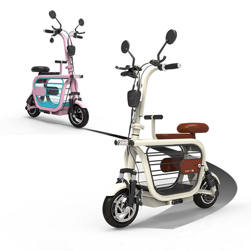 Electric Motorcycle Scooter Adult 2 Wheels Electric-Scooters 580W 48V Mini Portabke Electric Bike Bicycle With Two Seat