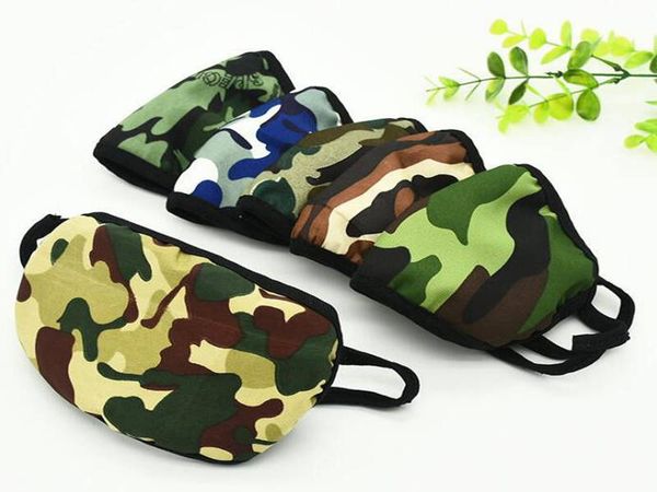 Washable Elastic Mascherine Mouth Masks Camo Print Designer 2 Layer Earloop Respirator Dust Filtrition Face Mask For Man Woman