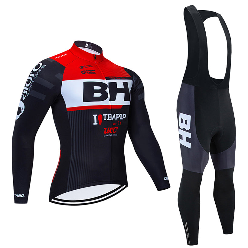 Winter Cycling Jersey Set 2020 Pro Team BH Thermal Fleece Cycling Clothing Ropa Ciclismo Invierno MTB bike jersey bib pants kit