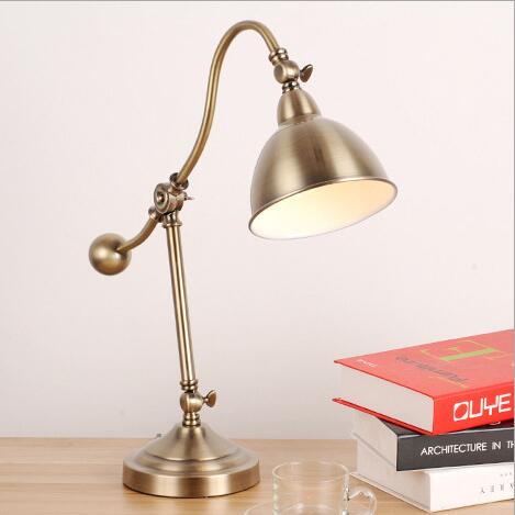 LED Creative fashion bedroom bedside learning reading lamp American office desk decoration folding table lamps LR012