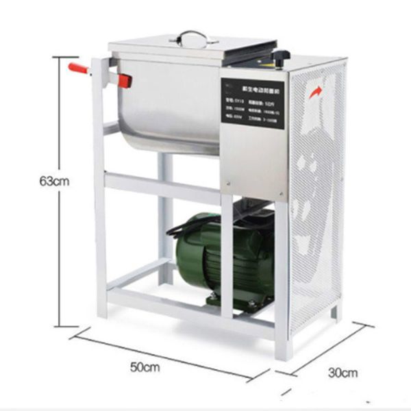 Pasta Bread Dough Kneading Maker Machine 1400r-min Commercial Flour Mixer Stirring Mixer 5kg Automatic Dough Mixer 220v