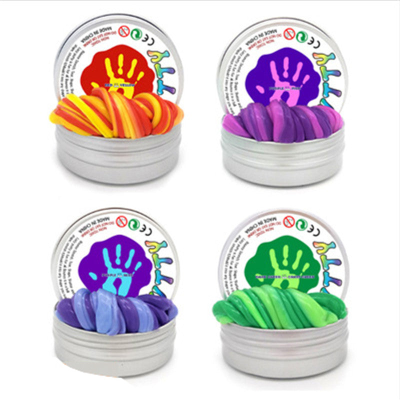 Hot Sale Slime DIY Magnetic Polymer Clay Putty Discoloration Rubber Magnet Plasticine Mud Magic Hand Bounce Toys Kids Gift