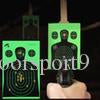 Target Shooting 12&quot;x18&quot; Silhouette Splatter Reactiveb Target Paper Targets Fluorescent Green for Gun or Archery Shooting