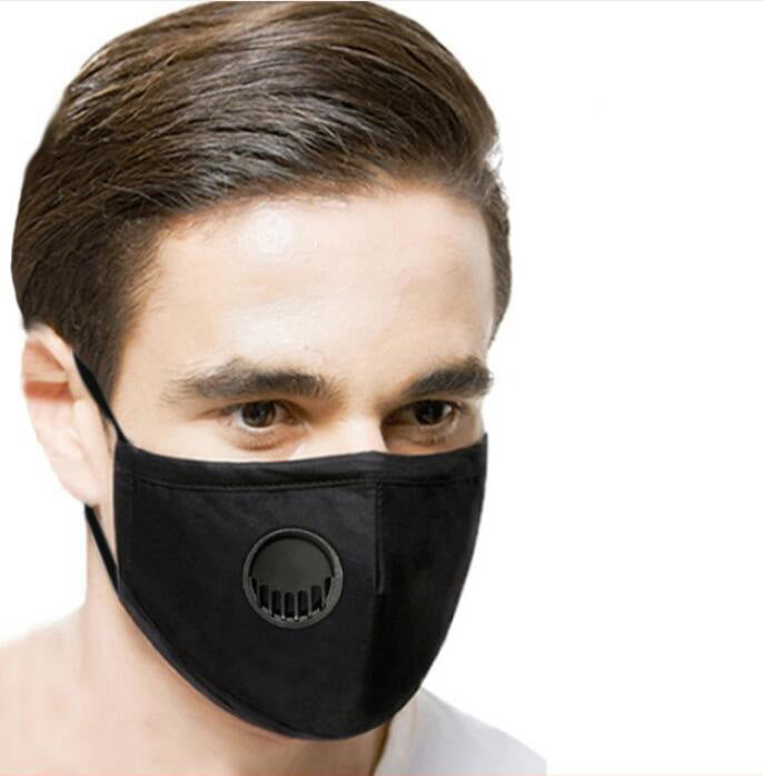 Adult Dustproof PM2.5 Face Mask Breathing Valve Mask Washable Reusable Anti-Dust Fog Face Masks with 2 Filters In Stock!