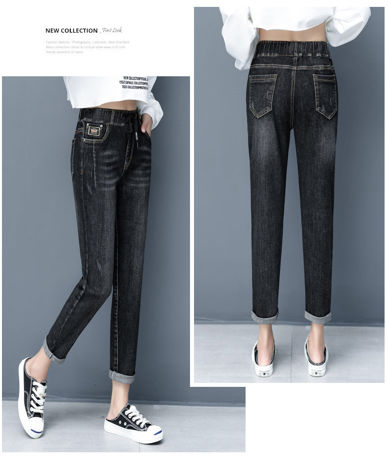 Jin Yi Lai French Chic Age Season Fashion Trousers Drape Tall Thin Fashion Femal Office And Leisure Solid Color