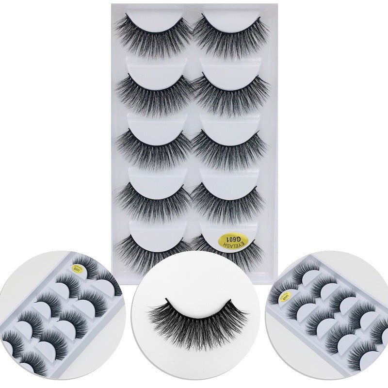 Newest 5 Pairs false eyelashes set thick natural long reusable handmade fake lashes eye makeup accessory 8 models available drop shipping