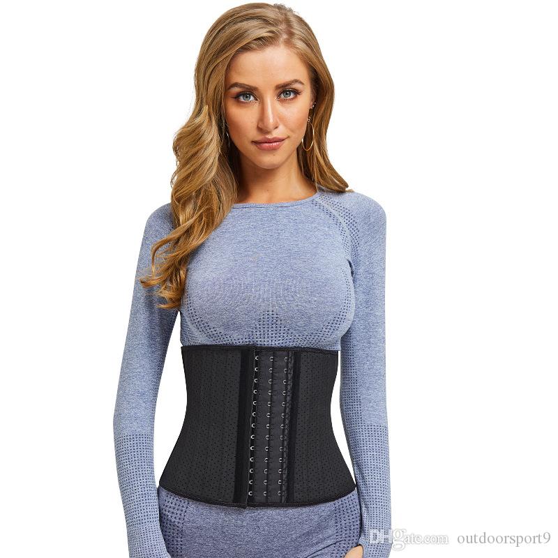 2019 Beautiful waist Latex material Full punching Hole breathable Yoga abdomen belt Fitness body waist girdle gym belt