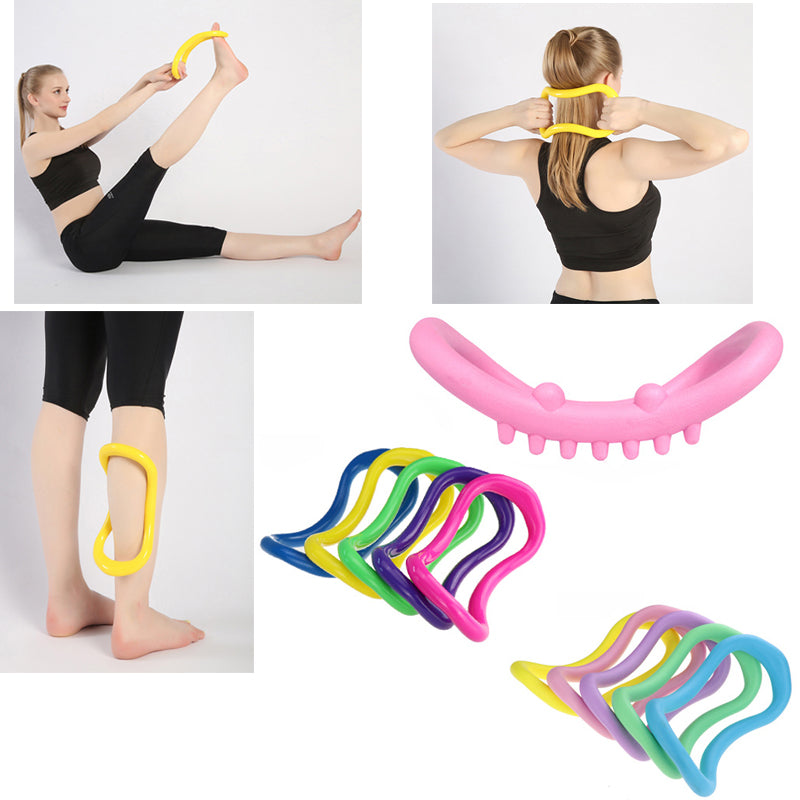 Yoga Ring Pilates Training Circles Ring for Back and Leg Pain Home Workouts Gym for Stretches and Strengthen Chest Thighs Arms Core