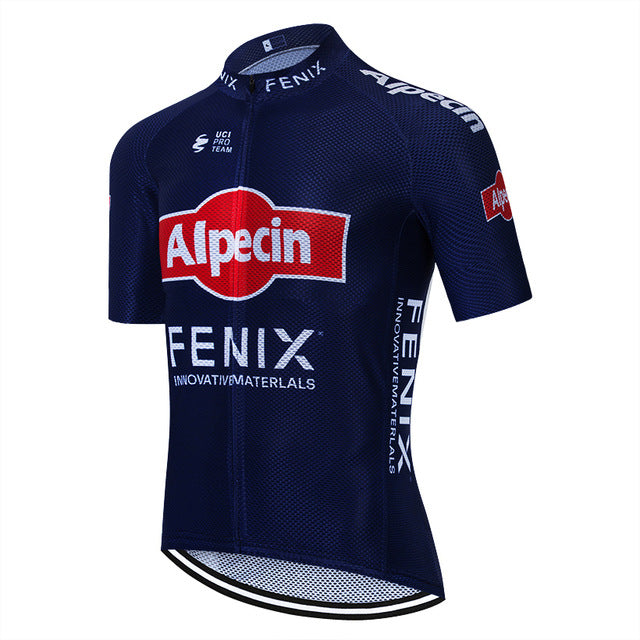 Tour De France 2021 Pro Team Alpecin Cycling Jersey Bicycle Clothing Summer Breathable Short Sleeve MTB Bike Jersey Ropa Ciclismo