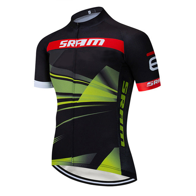 Tour De France Cycling Jersey 2021 Pro Team SRAM Cycling Clothing Summer Quick Dry Bicycle Jersey MTB BIKE Clothing Ropa Ciclismo