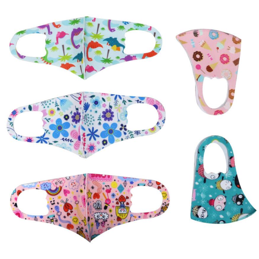 Colorful Kids Mask Children Cartoon Face Masks active carbon Filter Breather Valve PM2.5 Anti Dust Haze Dustproof Breathable Protective Mask