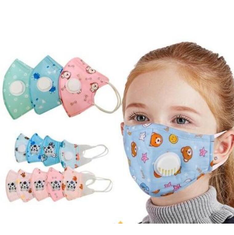 New Baby Kids Folding Mask with Breathing Valve Face Masks Protective Dustproof Protective Mask Children Self-priming Filter Masks