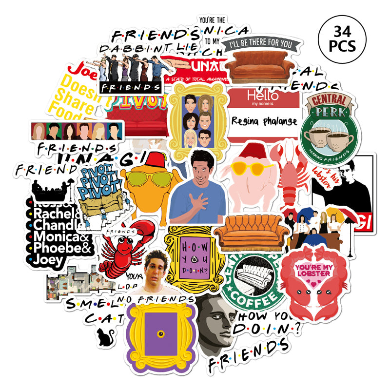 50pcs-Lot TV Show Waterproof Funny Sticker Toy Luggage Sticker Motorcycle Car Suitcase Notebook DIY Stickers