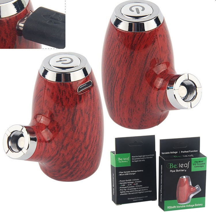 E Pipe Mechanical Mod Electronic Cigarette Authentic Beleaf Preheat Variable Voltage 510 Thread For Cookies Cartridges