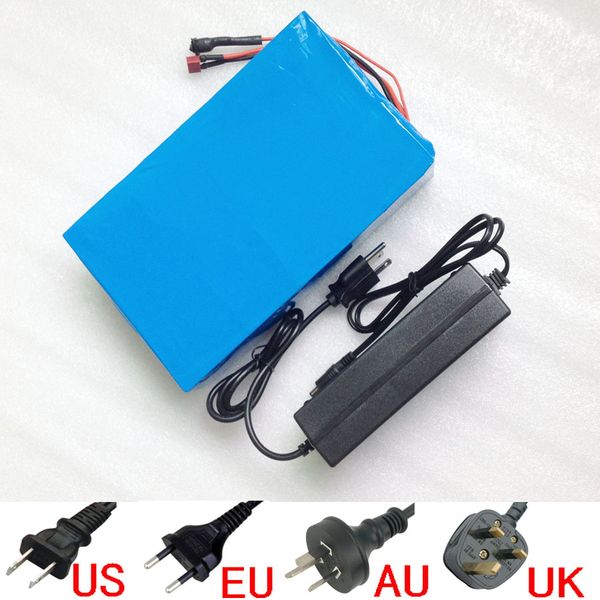 Sale 48V Scooter 27AH real 27.2Ah Electric Bicycle Battery with 54.6V 2A charger 30A BMS use Sanyo NCR18650BF 3400mah cells