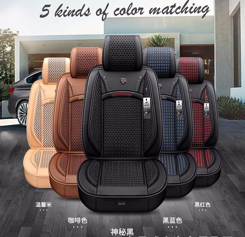 Universal Free Shipping Car Accessories Seat Covers For Truck Durable High Quality PU Leather Five Seats Covers For SUV 2020 New Design ZFL4