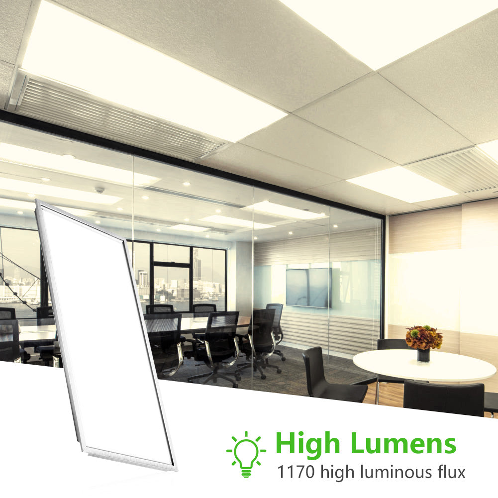 Large Pannel Light Nature White 220V 12W LED Lighting Ceiling Hanging Lamp For Office School Hotel and Home Decoration