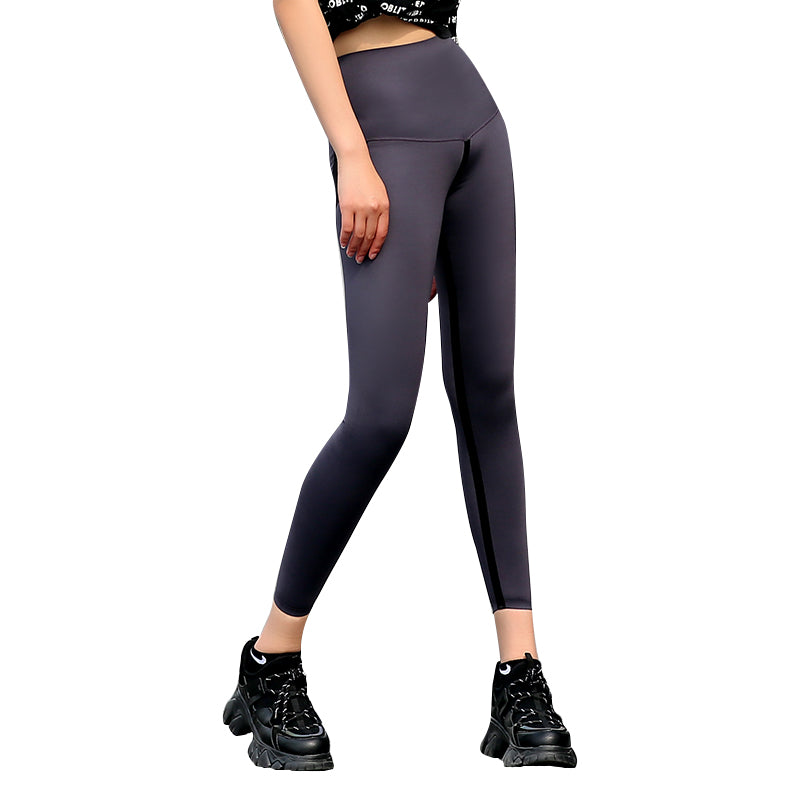 Women Sharkskin High Waisted Leggings Ladies Slim Yoga Gym Fitness Pants Spring and Autumn Style for Exercise