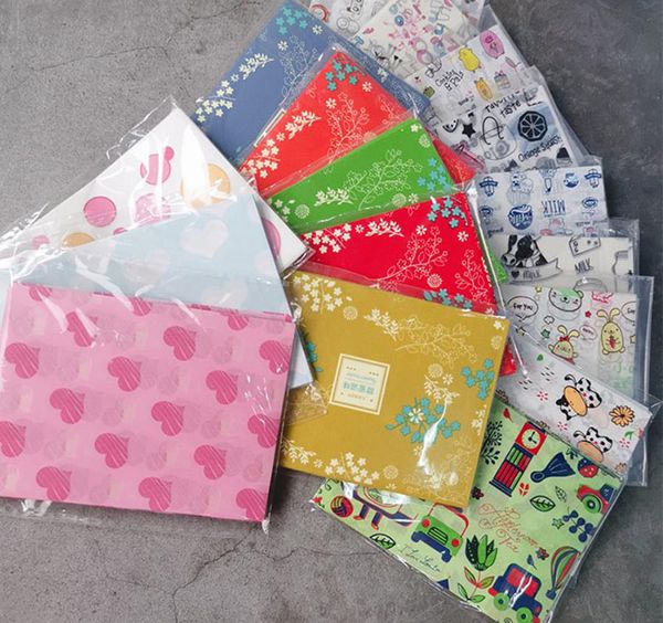 9*12.5CM Candy Wrapping Paper Wax Paper For Candy Nougat Food Packaging Multi Color Cartoon Floral Wrapper 100 pcs-lot