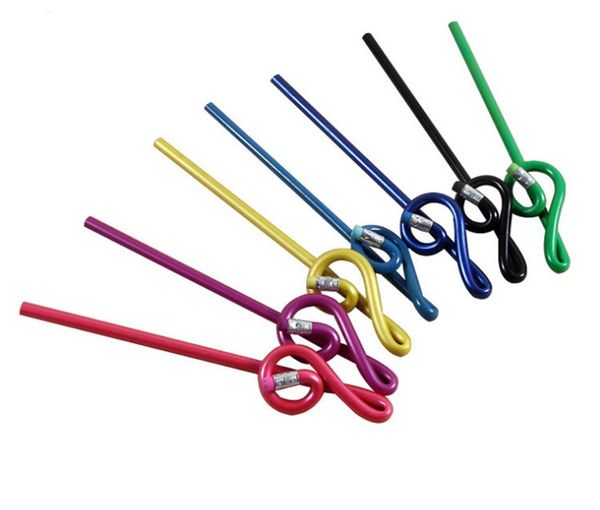 Pencil stationery wholesale Music pencil Treble clef pencil Shape Multicolor mixed wooden pencils
