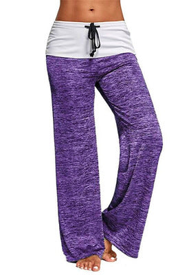 Women&#039;s Designer Yoga Pants Quick-drying Sweatpants Outdoor Casual Wide-leg Pants with Waistband Pants In The Middle Wholesale